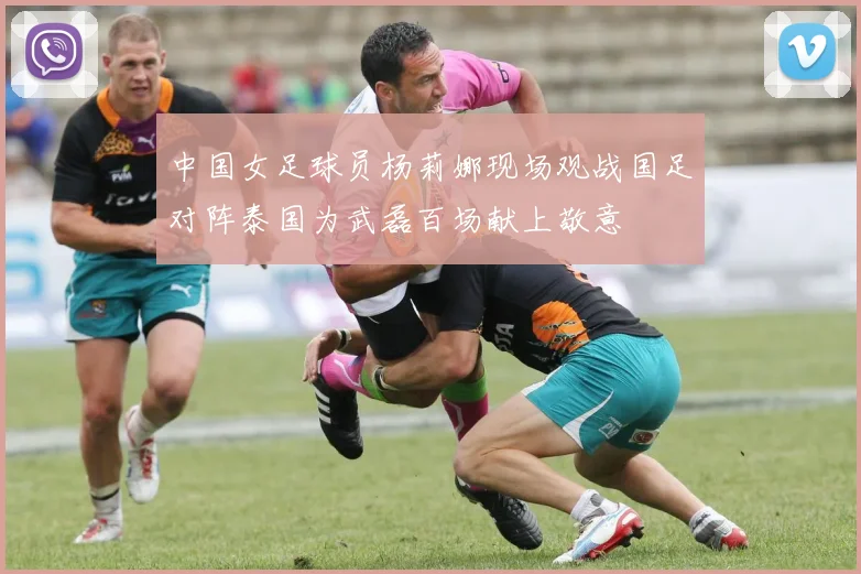 中国女足球员杨莉娜现场观战国足对阵泰国为武磊百场献上敬意